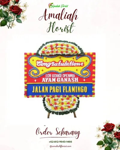 Bunga Papan Congratulation di Graha Hartika Bekasi
